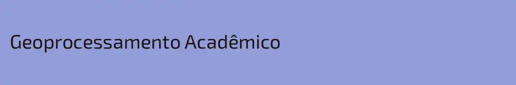 Geoprocessamento Acadêmico